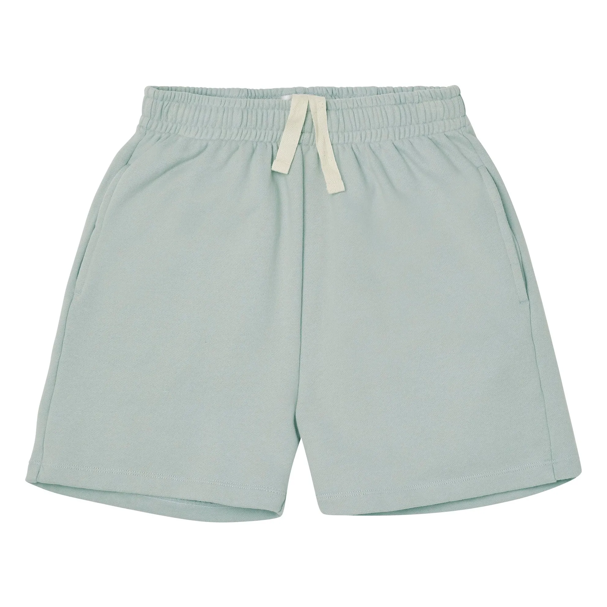 Short Jogger Coton Bio | Gris clair- Image produit n°0