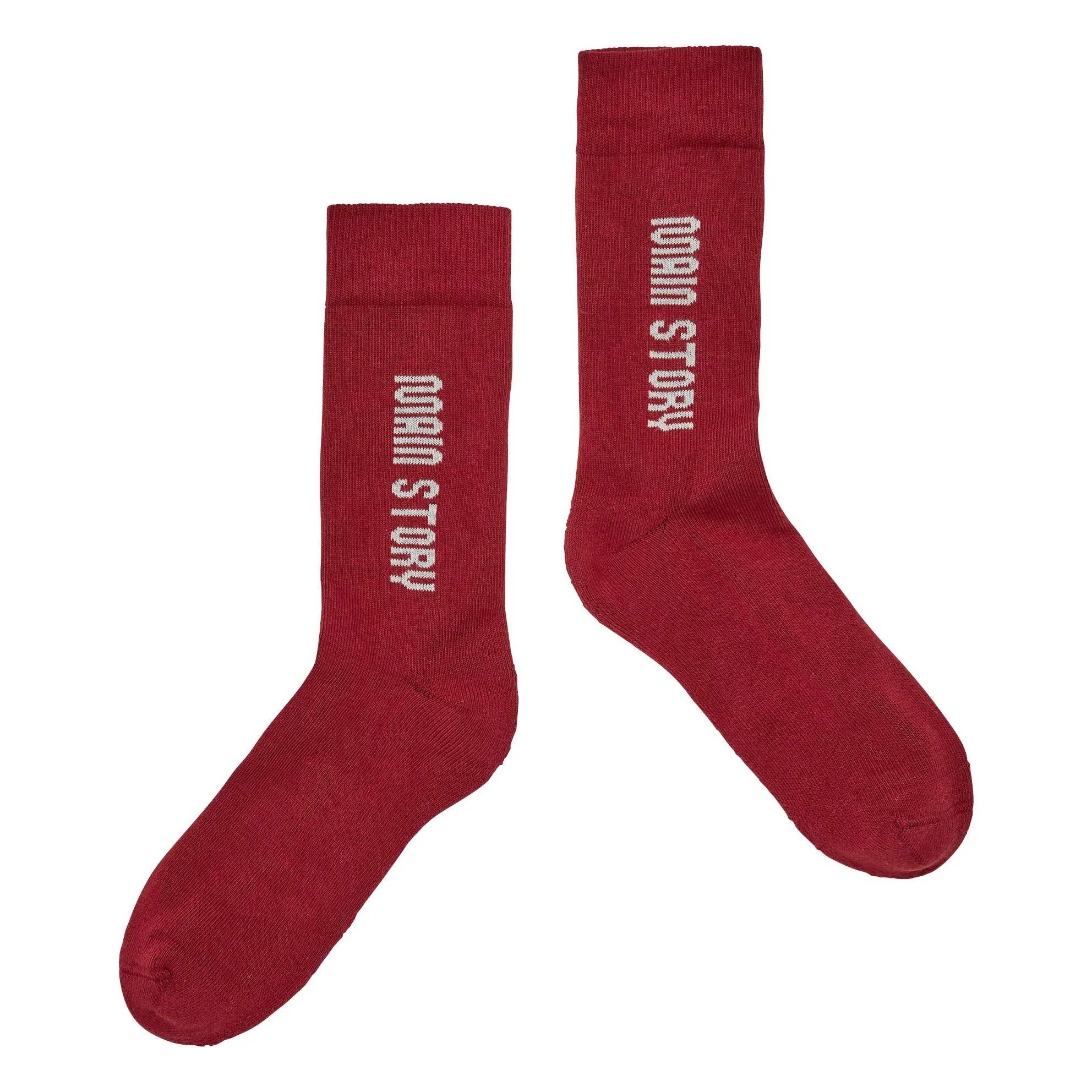 Main Story Burgundy Organic Cotton Socks