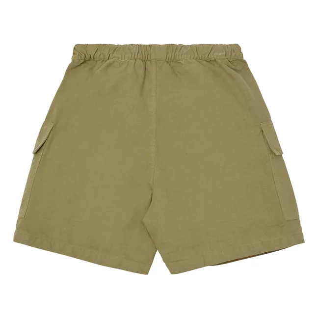 Short Cargo Coton Bio | Vert olive