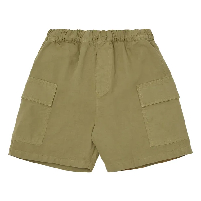 Short Cargo Coton Bio | Vert olive
