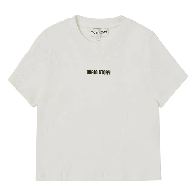 Camiseta regular de algodón orgánico | Blanco