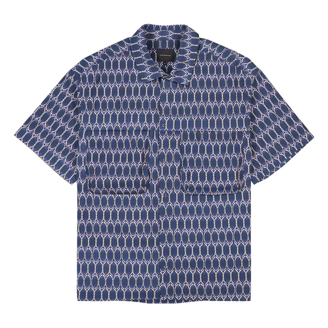 Camisa tejida | Azul oscuro