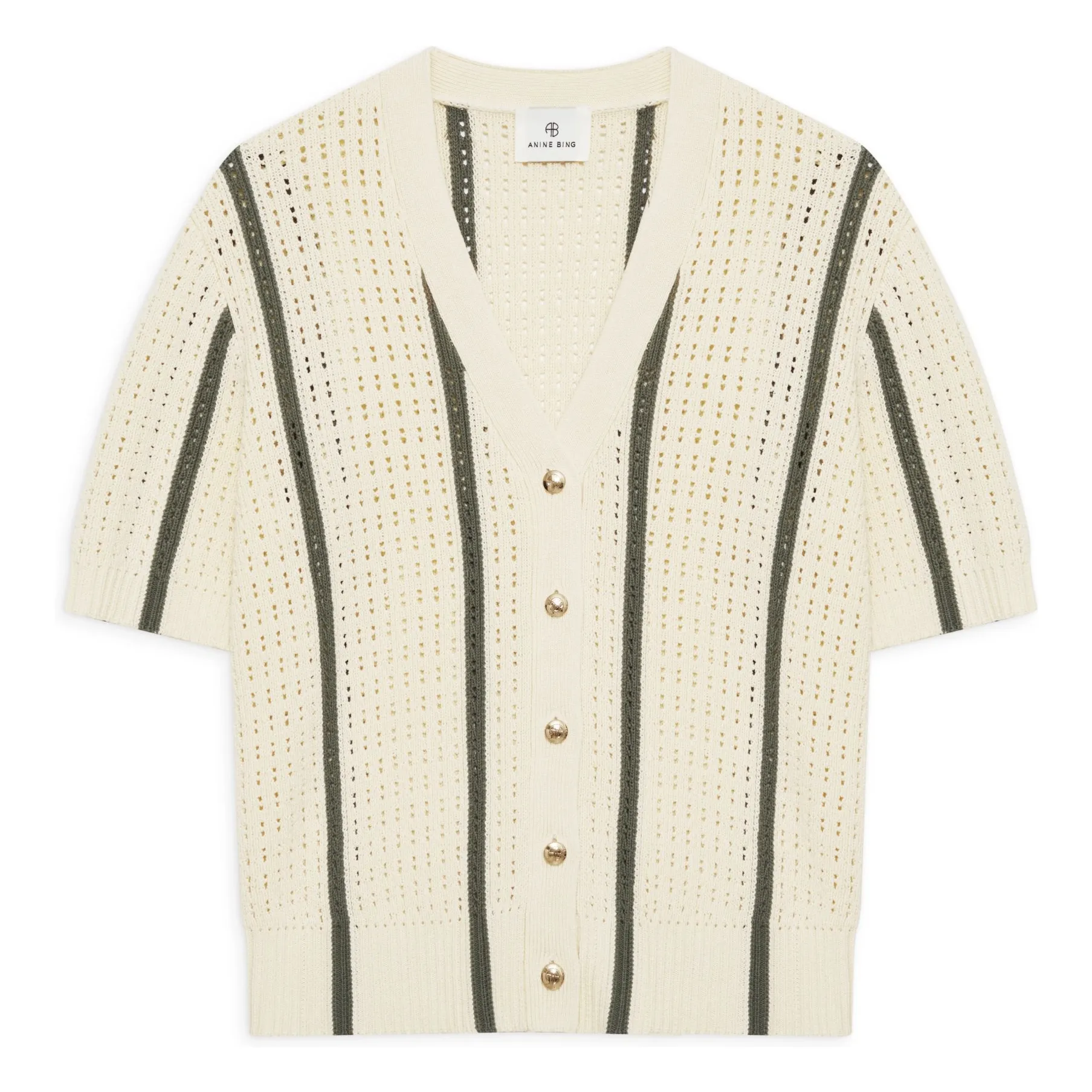 Anine Bing Ivory Camryn Cardigan