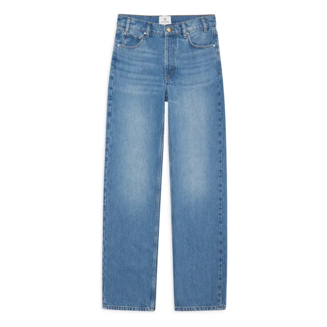 Gavin Long Jeans Algodón orgánico | Washed Blue
