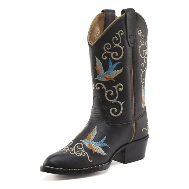 Santiags Leather Dappermaentje X Bootstock | Black