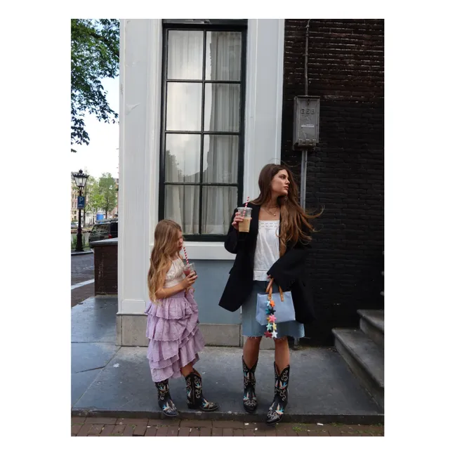 Santiags Cuero Dappermaentje X Bootstock | Negro