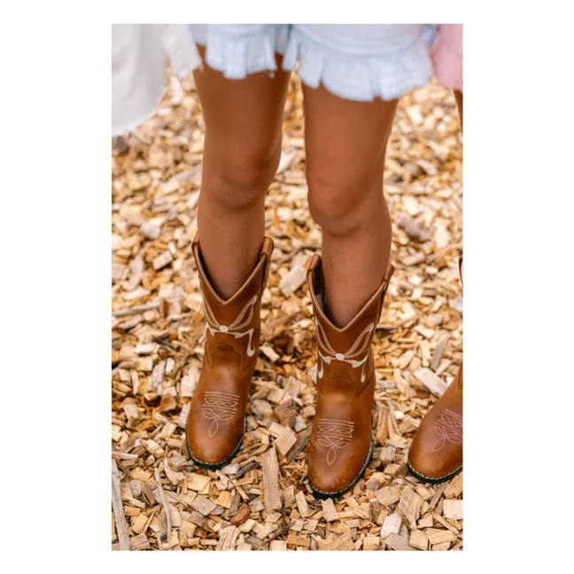 Santiags Bow Leather | Brown