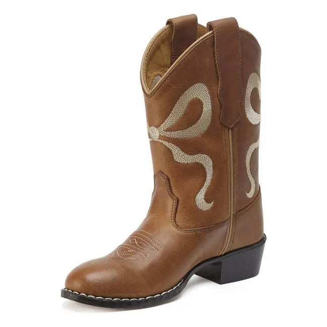 Santiags Bow Cuir | Marron