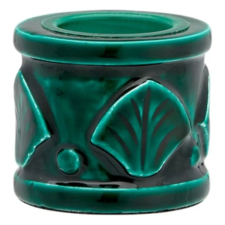 Anna + Nina Green Laurel Reef Candle Jar