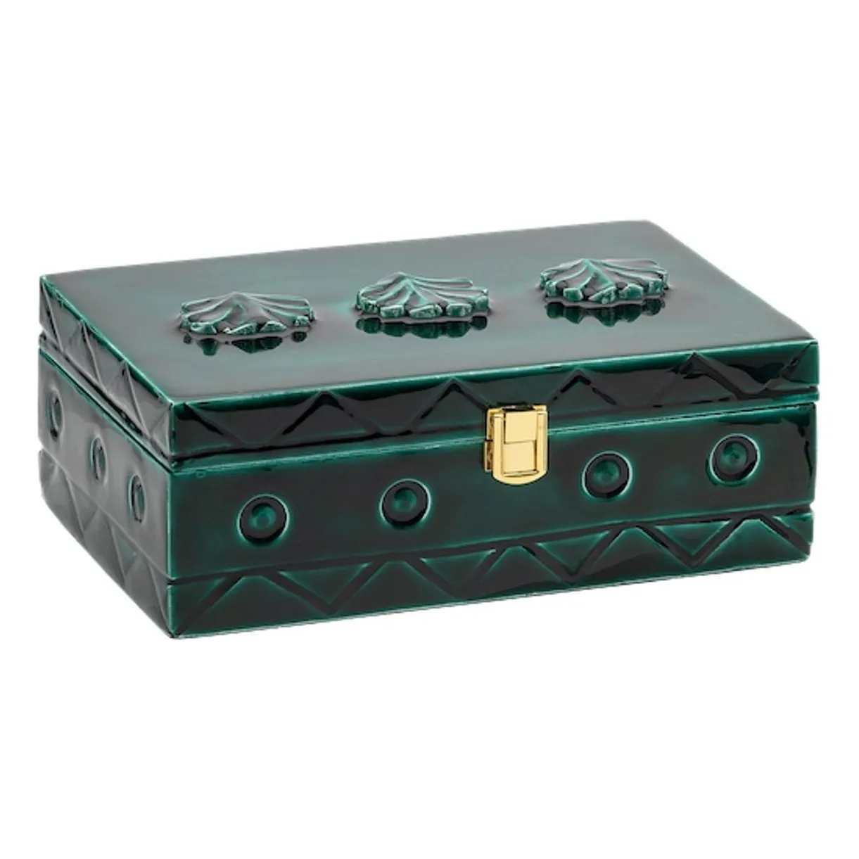 Boîte à bijoux en bois Tide | Vert- Image produit n°0