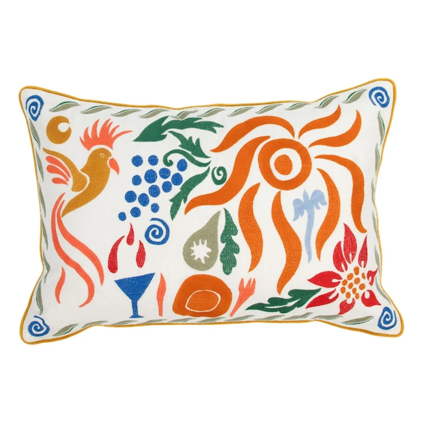 Anna + Nina Multicoloured Oasis Cushion