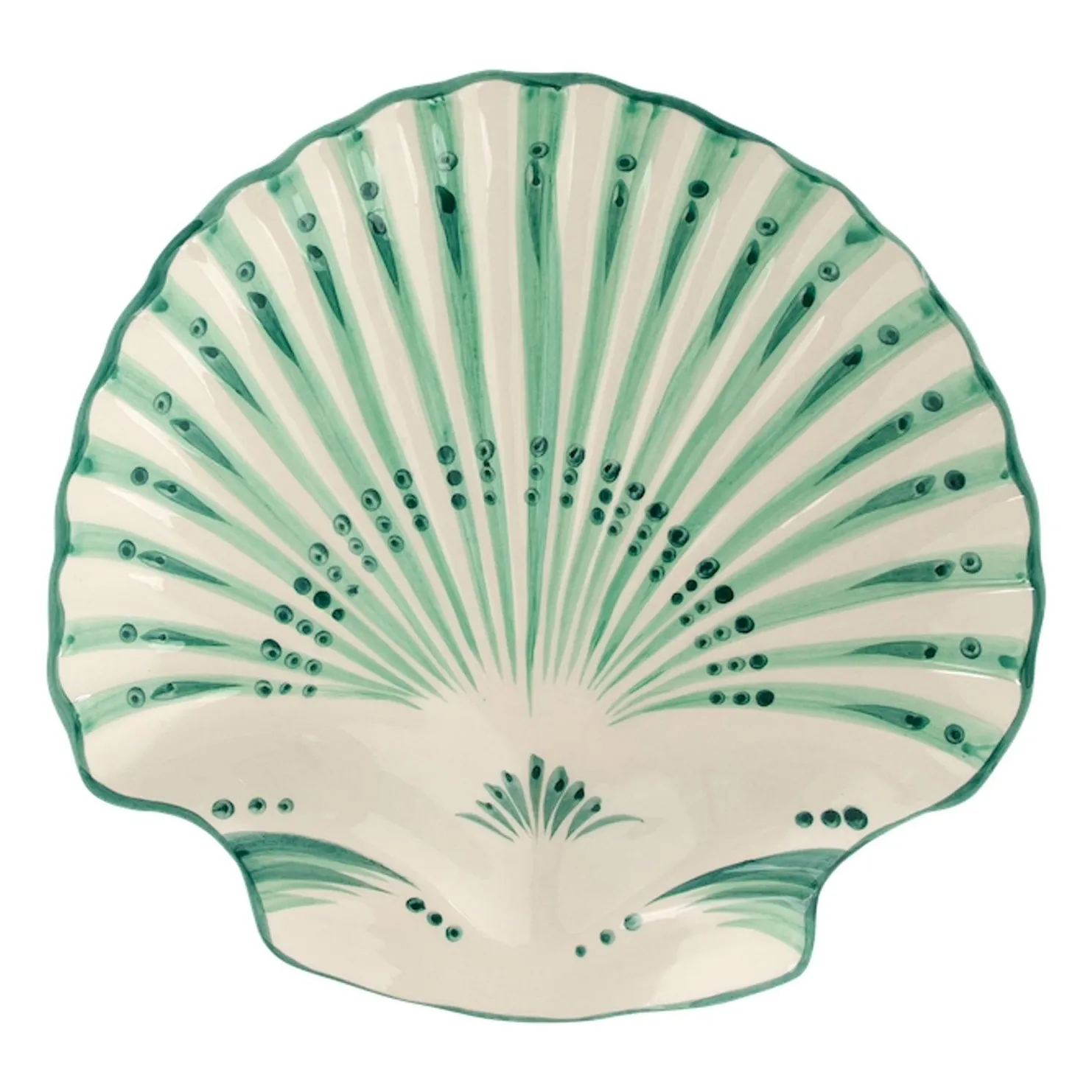 Anna + Nina Green Shell Dish