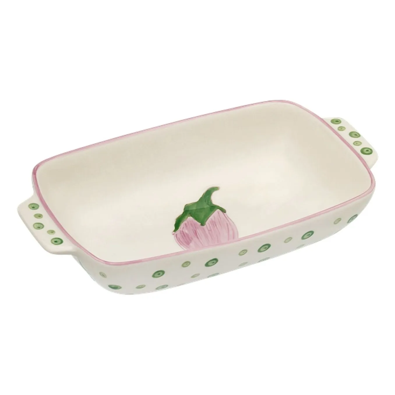Anna + Nina Purple Eggplant Stoneware Baking Dish