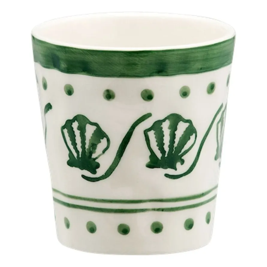 Anna + Nina Green Jonc De Mer Espresso Cup