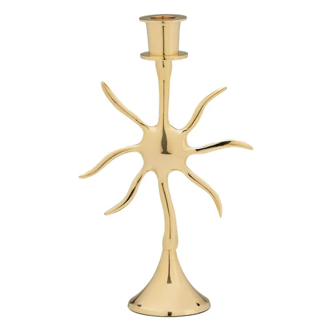 Candelabro soleado | Dorado