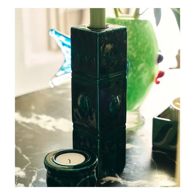 Laurel Reef candlestick | Green