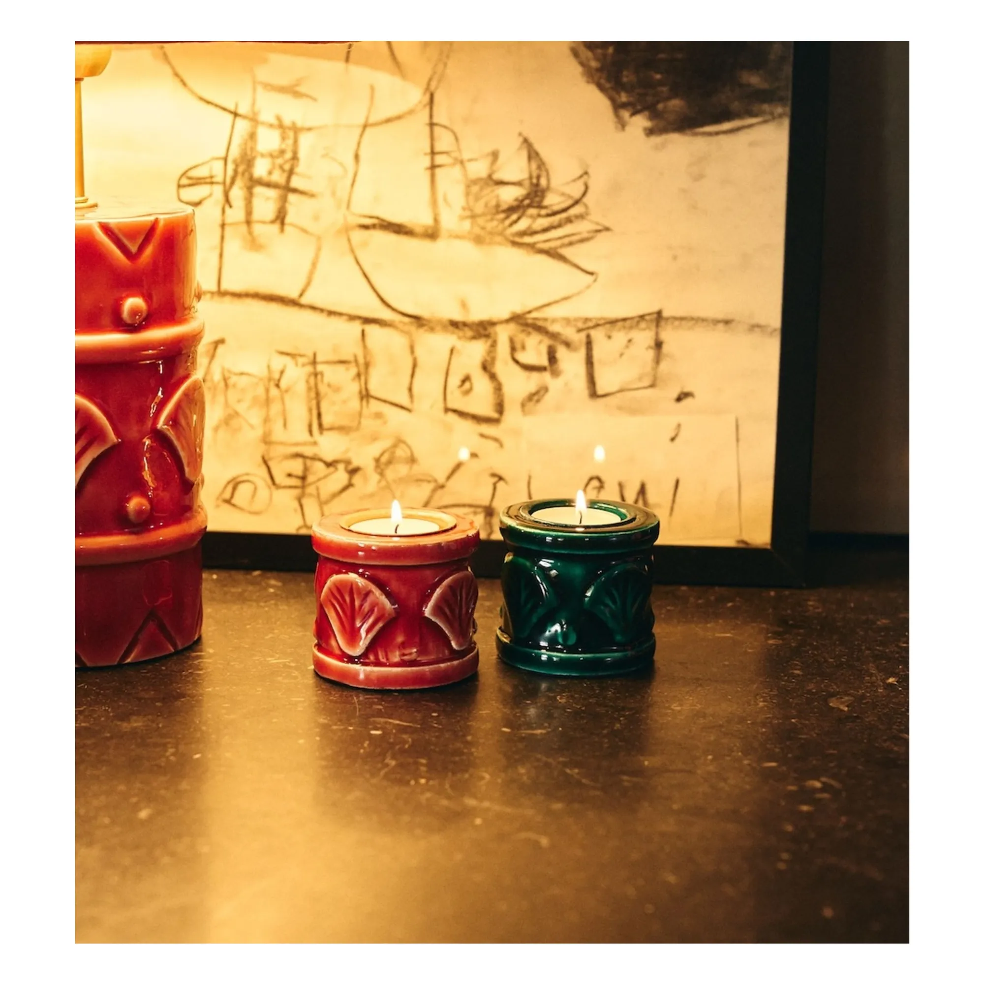Photophore Laurel Reef | Vert- Image produit n°1