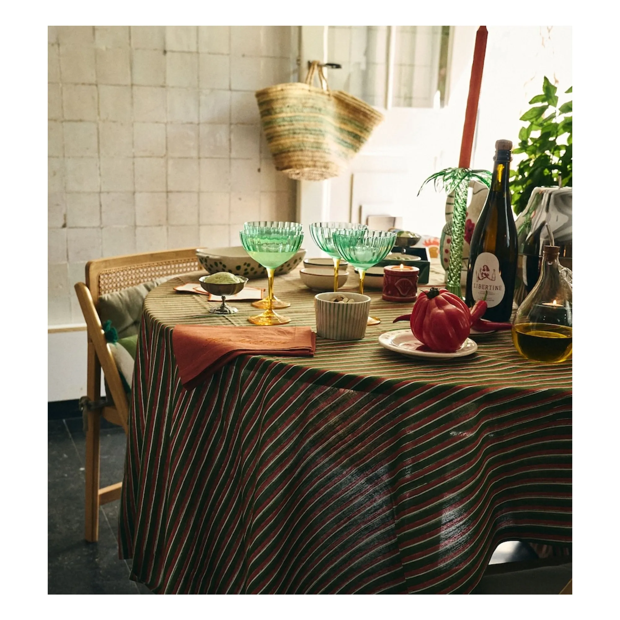 Nappe Sicilian Sunset | Vert- Image produit n°2