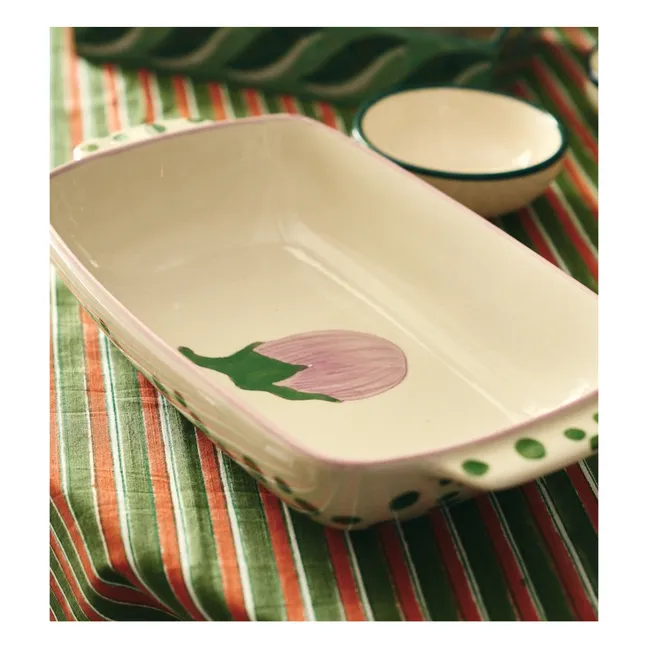Eggplant stoneware baking dish | Purple