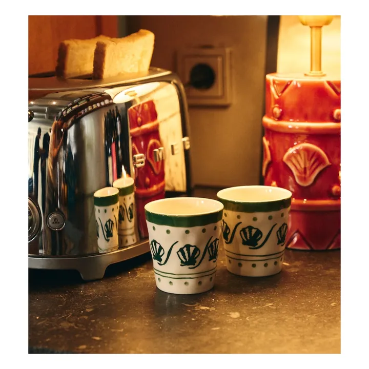 Jonc de mer espresso cup | Green- Product image n°1