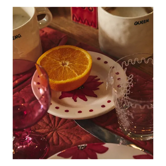 Fiorita plate  | Red