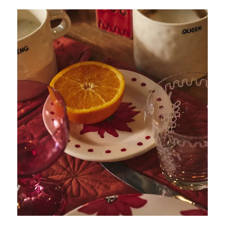 Fiorita plate  | Red- Product image n°1