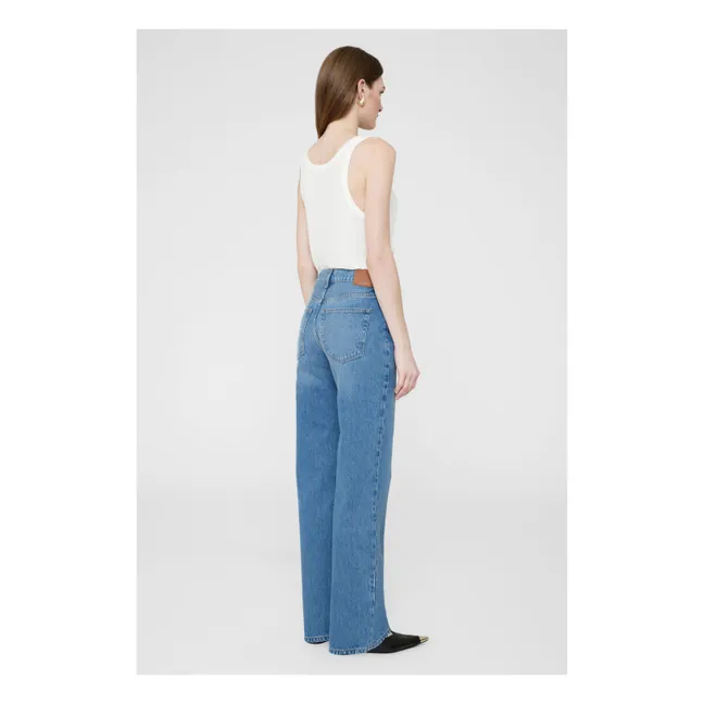Jeans lunghi Gavin in cotone biologico | Washed Blue