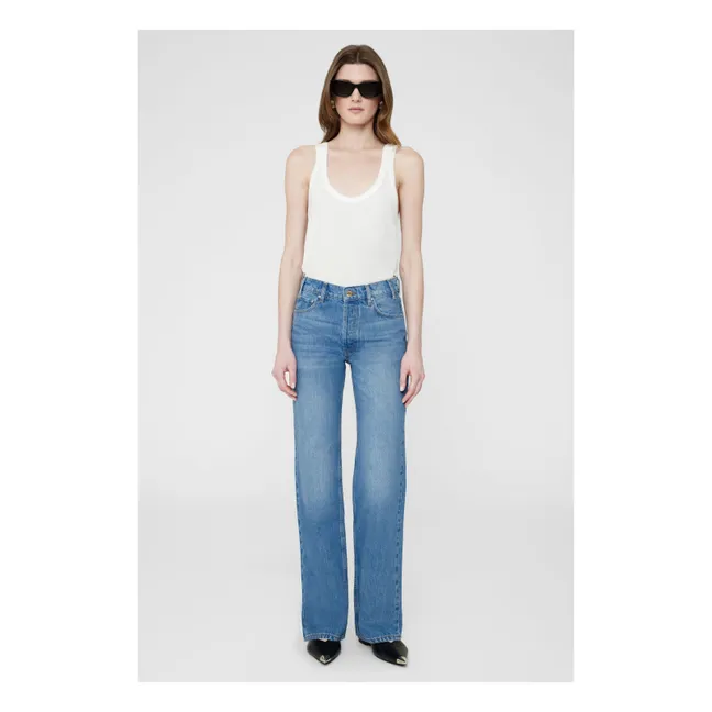 Gavin Long Jeans Algodón orgánico | Washed Blue