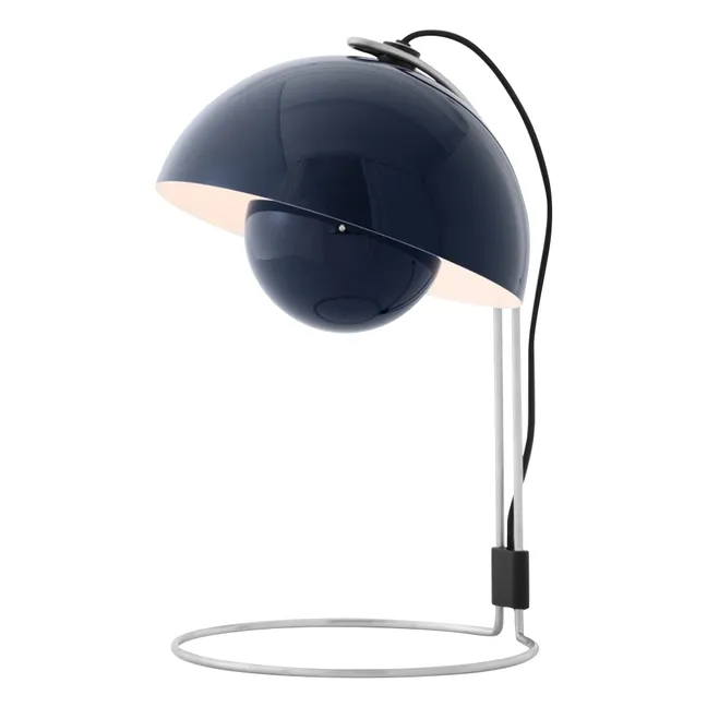Lampe à poser Flowerpot VP4, Verner Panton | Bleu foncé