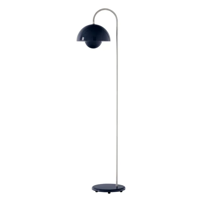 Lámpara de pie Flowerpot VP12, Verner Panton | Azul oscuro