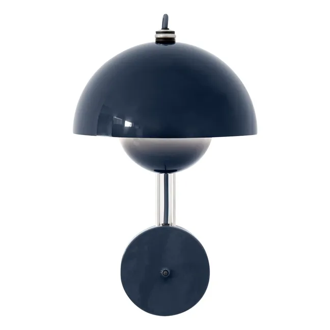 Flowerpot VP8 wall lamp, Verner Panton | Dark Blue