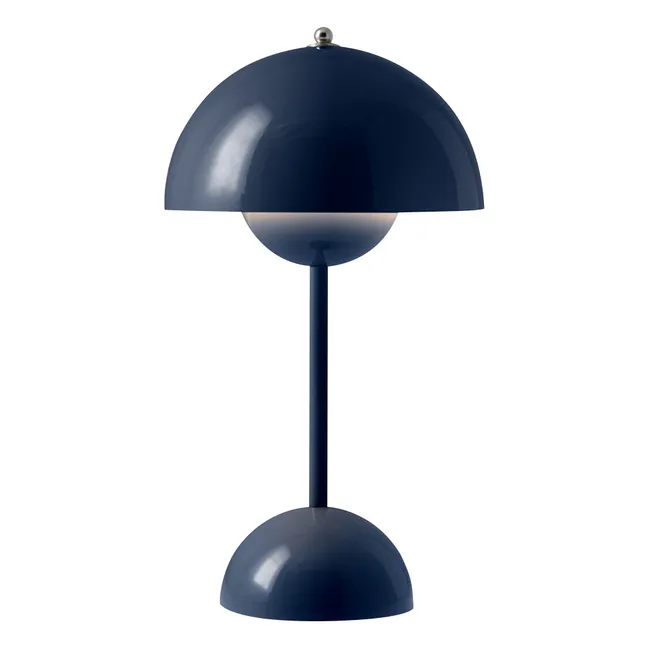 Lampe à poser Flowerpot VP9, Verner Panton | Bleu foncé
