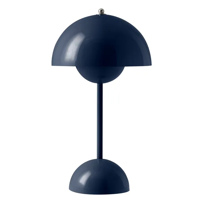 Lampe à poser Flowerpot VP9, Verner Panton | Bleu foncé