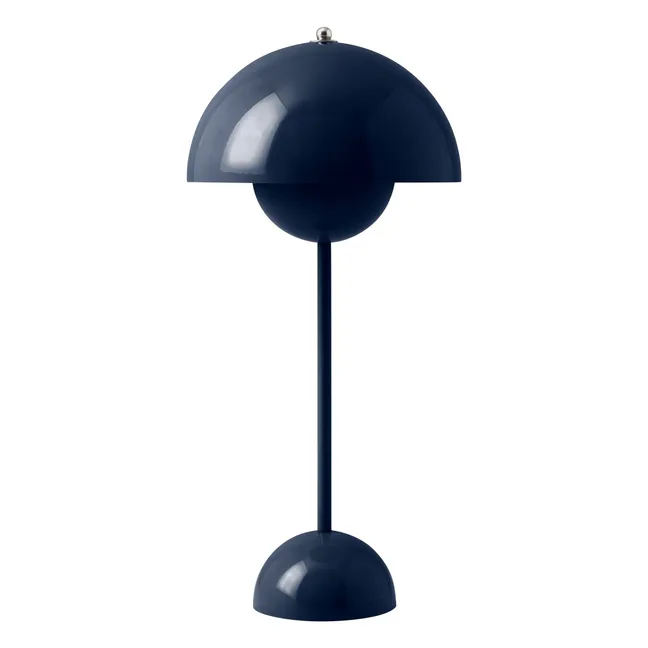Lampe à poser Flowerpot VP3, Verner Panton | Bleu foncé