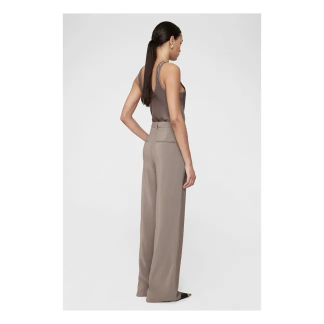 Top in seta Lea | Marrone