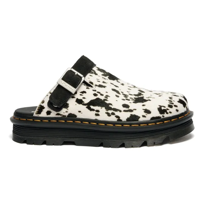 Zebzag-Pantoletten Dalmatiner | Weiß