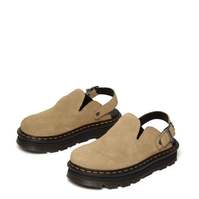 ZebZag Suede Pantoletten | Sandfarben