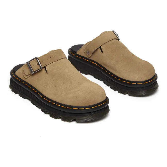 ZebZag Suede Pantoletten | Sandfarben