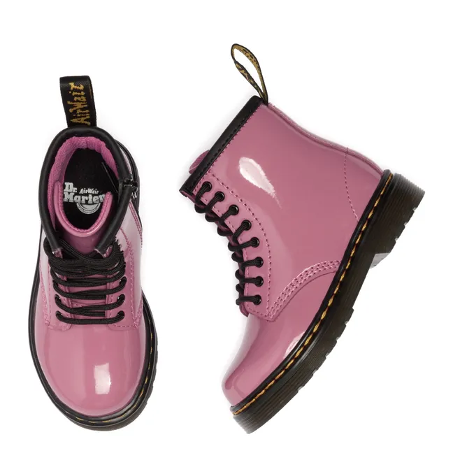 Boots Lacets 1460 J Vernies | Rose