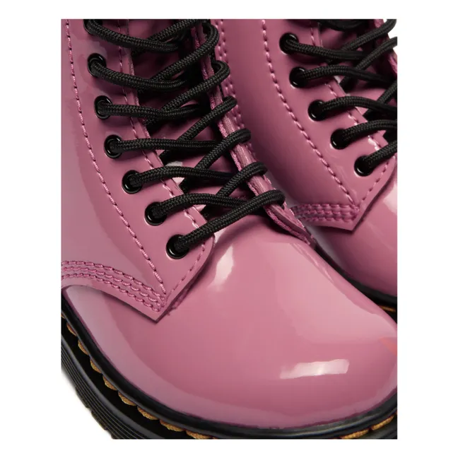 Boots Lacets 1460 J Vernies | Rose