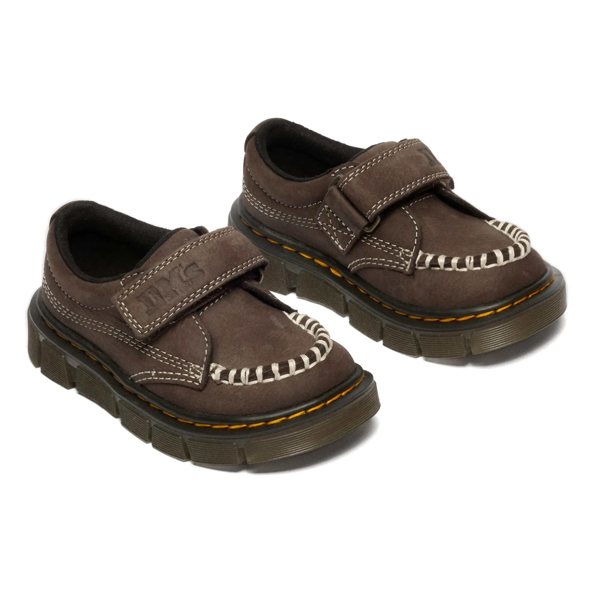 Mocassins Scratch J | Marron foncé- Image produit n°1