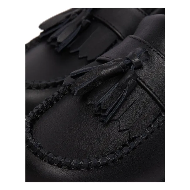Adrian J Tassel Loafers | Matt black
