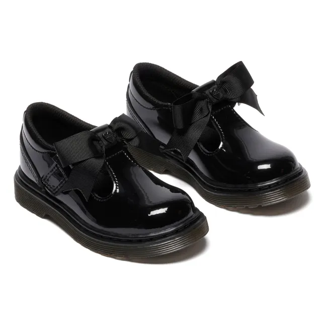 Mary Janes Noeud Bow J | Bright black