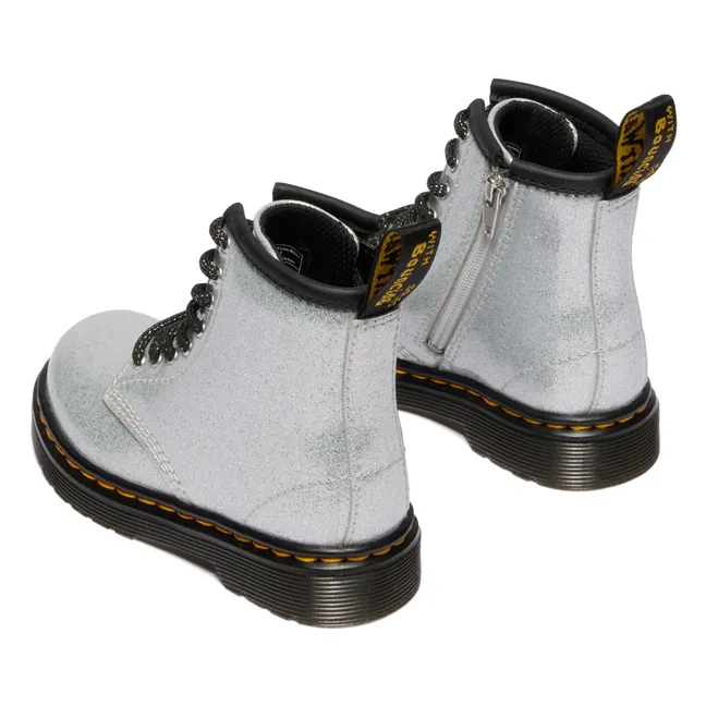 Boots Lacets 1460 J Pailletées | Argenté