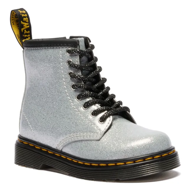 Boots Lace-up 1460 J Glitter | Silver