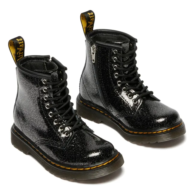 Boots Lace-up 1460 J Glitter | Bright black