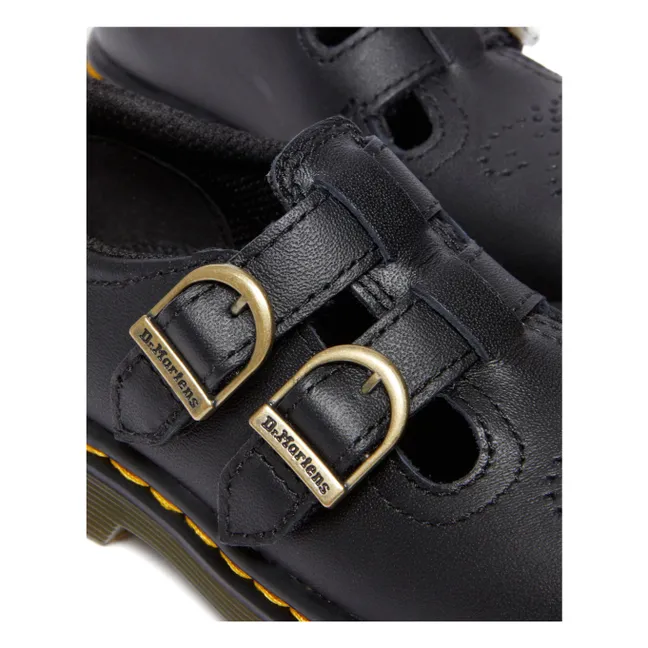 Scarpe Mary Janes 8065 J in pelle | Nero