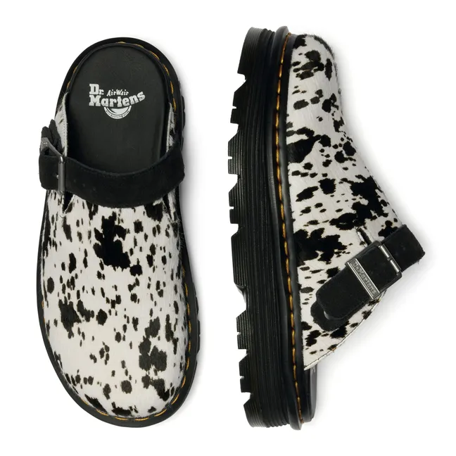 Zebzag-Pantoletten Dalmatiner | Weiß