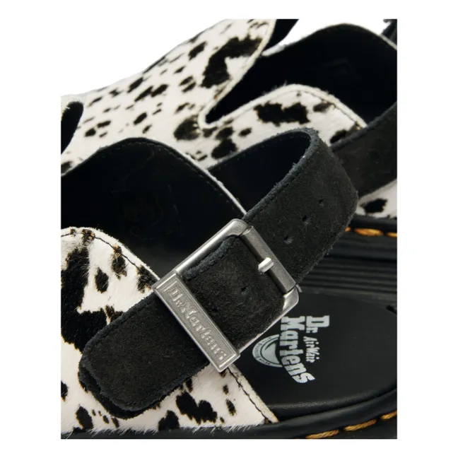 Zebzag-Pantoletten Dalmatiner | Weiß