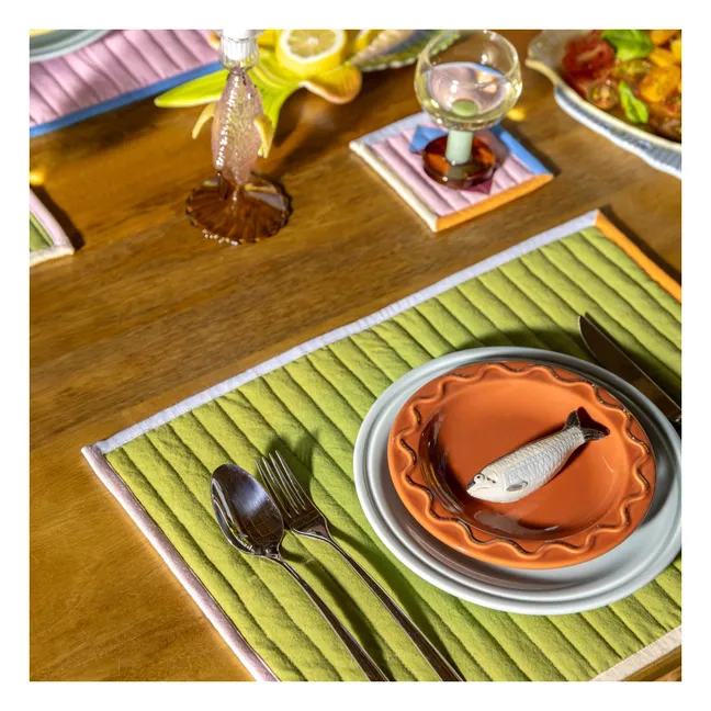 Stitch quilted placemats - Set of 4